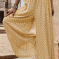 Printed Tied Wide Leg Pants