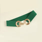 Women's Geometric Buckle Elastic Wide Belt