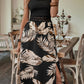 BelonkaDani Printed Sleeveless Scoop Neck Slit Dress