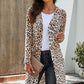 Printed Open Front Longline Cardigan