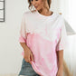 Women's Tie-Dye Round Neck Tee Shirt