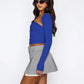 Beauteous Cutout Raglan Sleeve Bolero and Tube Top