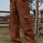 Mcklynn Loose Fit Long Jeans with Pockets