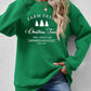 CHRISTMAS Graphic Round Neck Dropped Shoulder Sweatshirt