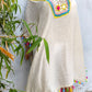 One Size Tassel Detail Embroidery Dress