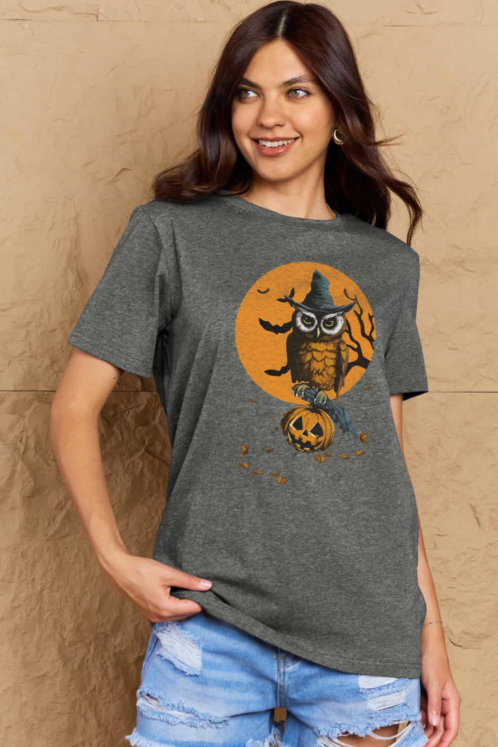 Simply Love Full Size Halloween Theme Graphic Cotton T-Shirt