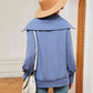 Full Size Half-Zip Collared Sweatshirt