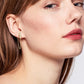 Moissanite 925 Sterling Silver Connected Earrings