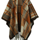 One Size Cloak Sleeve Fringe Detail Poncho