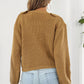 TrendiStyles Ruffle Trim Button-Down Dropped Shoulder Sweater 🦋