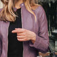 Mock Neck Zip Up Jacket