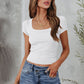 Square Neck Short Sleeve Tee