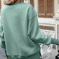 Malibu Dreams Dropped Shoulder Slit Sweatshirt