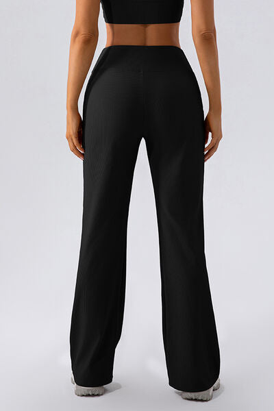 Hannahs Yoga Attire High Waist Straight Active Pants