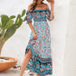 Floral Flounce Sleeve Midi Dress