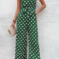 SavannahJayJumpers Polka Dot Grecian Wide Leg Jumpsuit