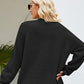 FULL SIZE Open Front Raglan Sleeve Pocketed Cardigan