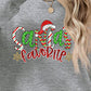 CHRISTMAS THEMED Letter Graphic Round Neck Long Sleeve Sweatshirt