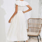 Ruffled Tied V-Neck Midi Dress