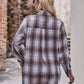 Plaid Dropped Shoulder Longline Shirt