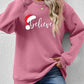 Christmas BELIEVE Graphic Long Sleeve Sweatshirt
