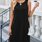 Cutout Round Neck Sleeveless Dress