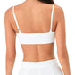 Q&Y&W Scoop Neck Spaghetti Strap Bra