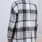 Plaid Collared Neck Button Down Jacket