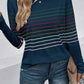 Striped Round Neck Long Sleeve T-Shirt