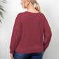 Plus Size Twisted Drop Shoulder T-Shirt