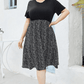 Penelope Full Size Round Neck Short Sleeve Printed Dress