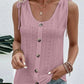 Full Size Scoop Neck Sleeveless Tank Top