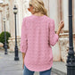 Swiss Dot Notched Neck Blouse
