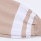 Women's SoBeautiful Striped Lantern Sleeve Knit Top and Drawstring Shorts Set