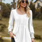 Full Size Puff Sleeve Pleated Blouse