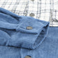 S&T Black Plaid Color Block Curved Hem Shirt Jacket