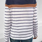 Striped Round Neck Long Sleeve T-Shirt