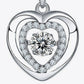 Women's Moissanite Heart Pendant Necklace