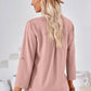 Notched Roll-Tab Sleeve T-Shirt