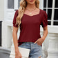 Eyelet Short Sleeve T-Shirt