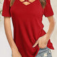Crisscross Short Sleeve T-Shirt