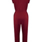 Drawstring Round Neck Sleeveless Jumpsuit