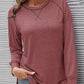 Women's SLENA Full Size Lucia Color Block Raglan Sleeve Top