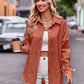 Full Size Dropped Shoulder Longline Shirt