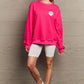 Simply Love Full Size Christmas Themed Letter Graphic Long Sleeve Sweatshirt