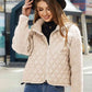 Full Size Zip-Up Raglan Sleeve Jacket
