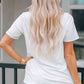 SUN SALT SAND Letter Graphic Round Neck Tee