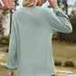Round Neck Raglan Sleeve Sweatshirt