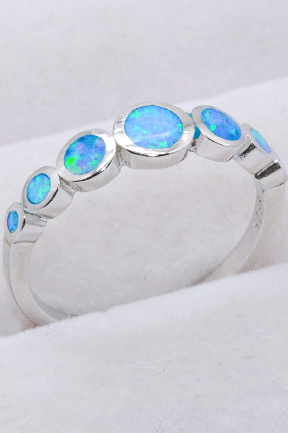 Sky Blue 925 Sterling Silver Multi-Opal Ring