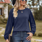Round Neck Raglan Sleeve Sweatshirt
